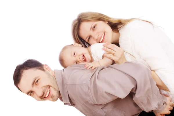 Šťastná rodina Stock Snímky