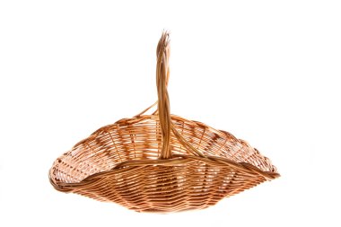 Wicker basket (profile) clipart