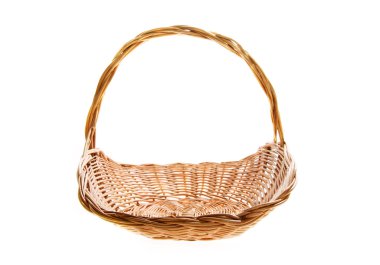 Wicker basket (front) clipart