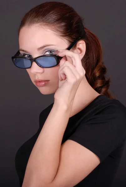 Portrait de femme en lunettes Images De Stock Libres De Droits