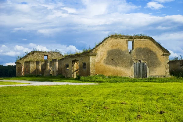 stock image Old abandoned country house