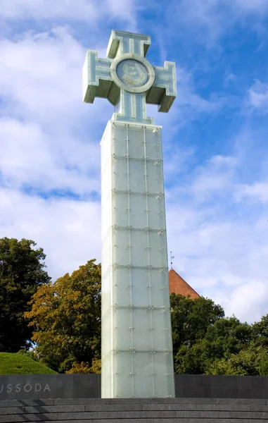 Památník vítězství v Tallinnu — Stock fotografie