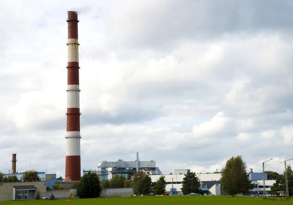 stock image Industrial chimney of thermal station