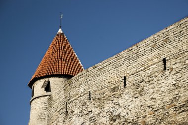 eski şehir ve wall Tallinn