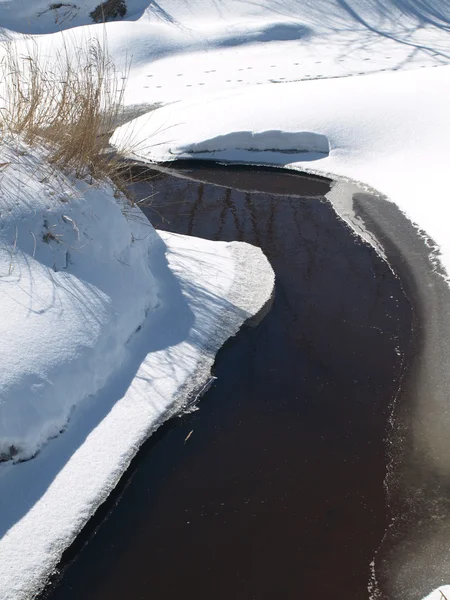Зимняя вода — стоковое фото