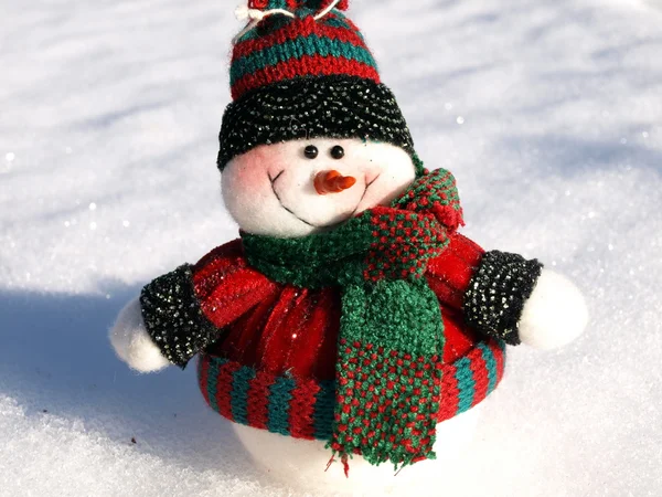 Snowman waiting for Christmas — Stock Photo, Image
