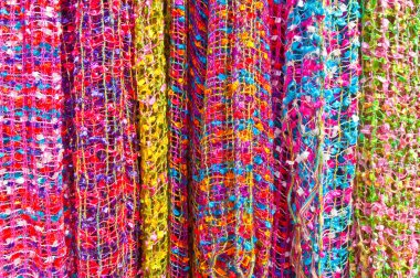 Colorful scarfs. clipart