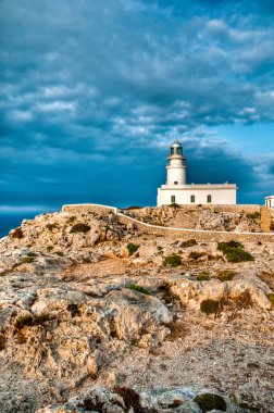 Cavalleria's cape lighthouse clipart