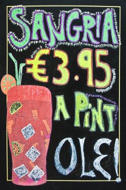 Sangria pint.