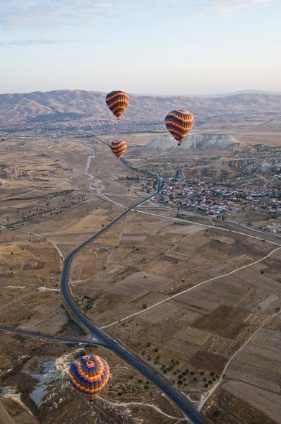 Balony nad Kapadocją — Zdjęcie stockowe