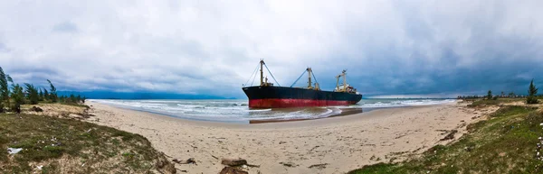 Strandade fartyget — Stockfoto