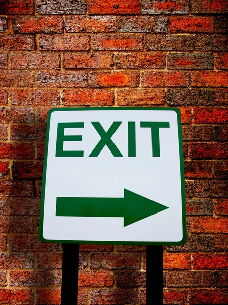 Exit direction sign — Stock Photo, Image