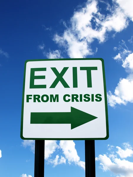 Exit from crisis — Stock Photo, Image