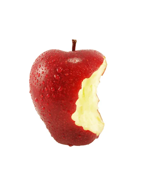 Apple with a bite missing — Stock Photo, Image