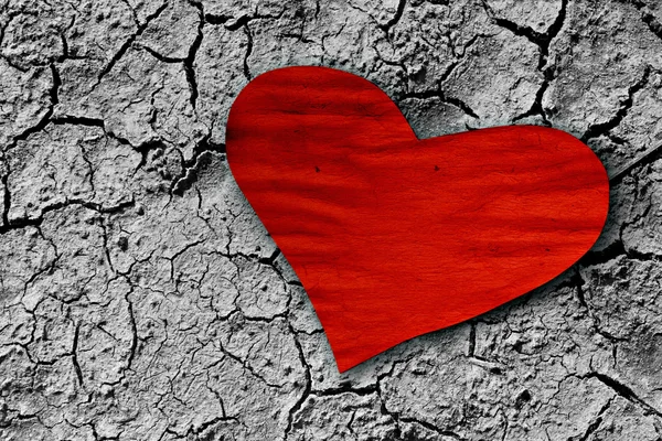 Corazón de papel rojo — Foto de Stock
