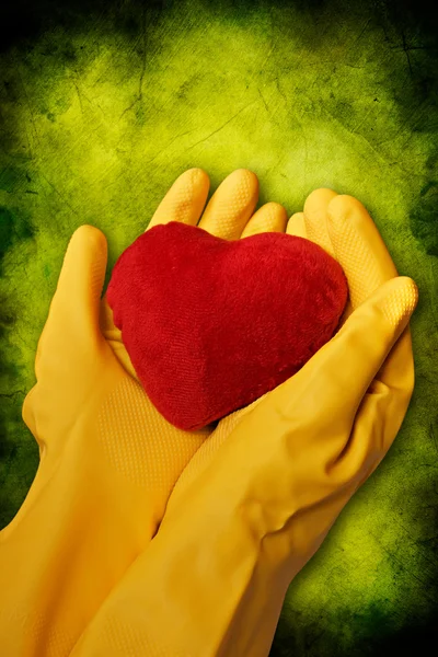 Hands with heart — Stock Photo, Image