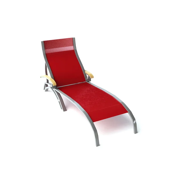 A lounger isolated white — Stock Photo, Image