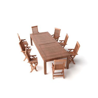 Isolated wood TABLE clipart