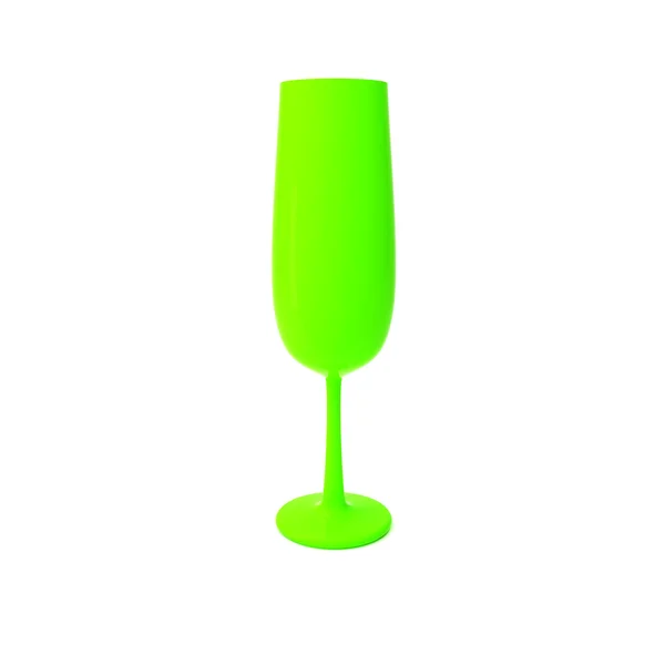 3d 玻璃酒杯 — 图库照片