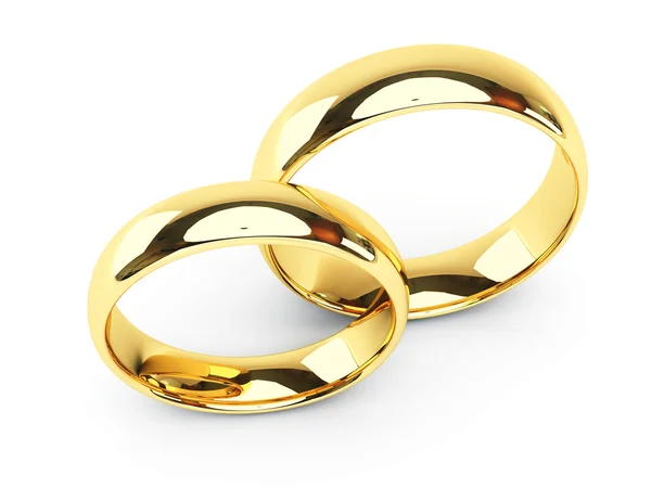 Arany jegygyűrűk — Stock Fotó