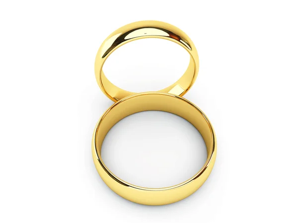 Anéis de casamento de ouro — Fotografia de Stock