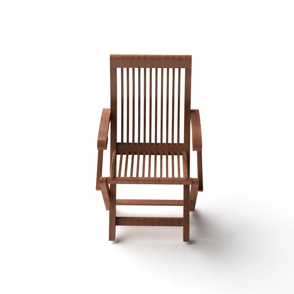 3D ahşap sandalye — Stok fotoğraf