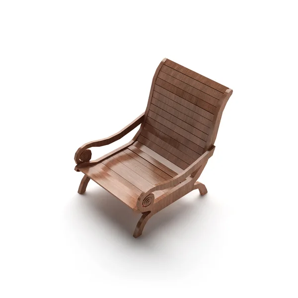 3d 木椅 — 图库照片
