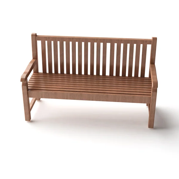 Isolated wood bench — Stock Photo, Image