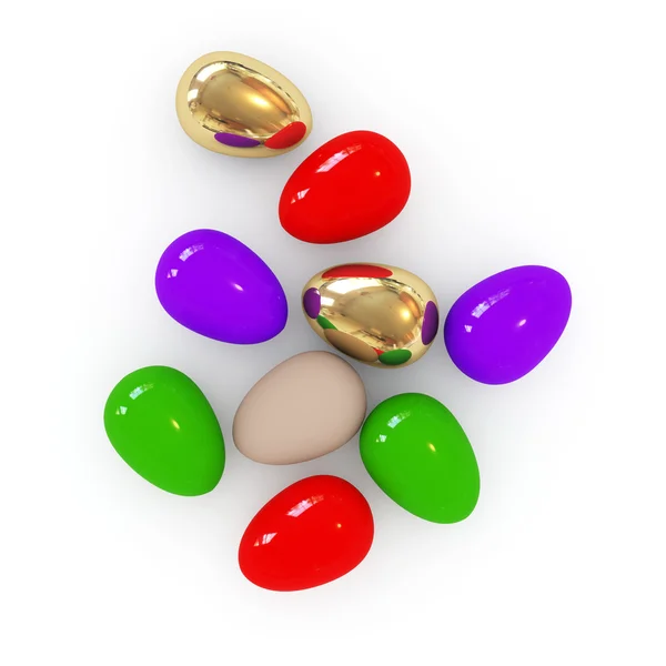 stock image Colorful easter eggs