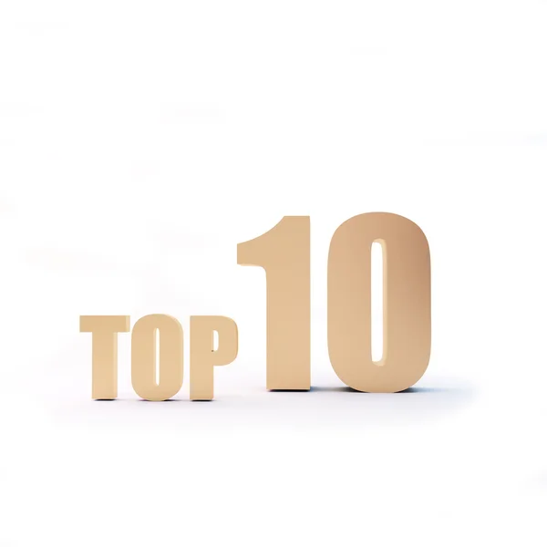 Gold top 10 Stock Image
