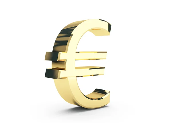Zlatý symbol eura — Stock fotografie