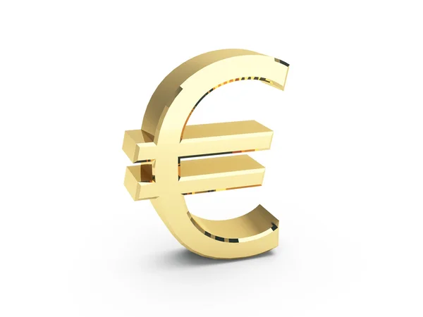 Simbolo EURO dorato — Foto Stock