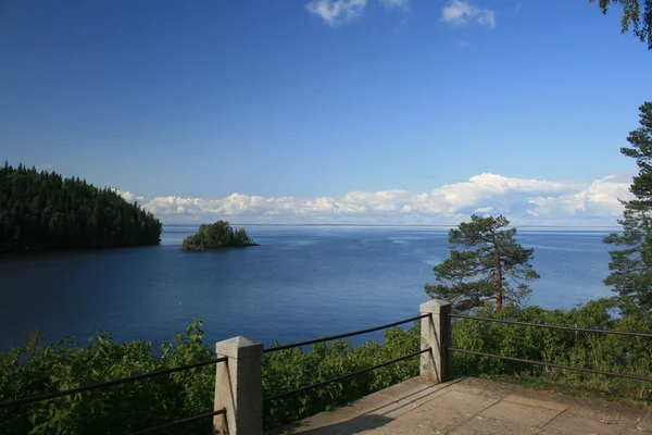 Η μεγαλύτερη λίμνη της Ευρώπης Λάντογκα Royalty Free Φωτογραφίες Αρχείου