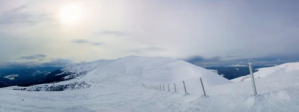 stock image Wonderful panorama of Karpaty mountains. Dragobrat