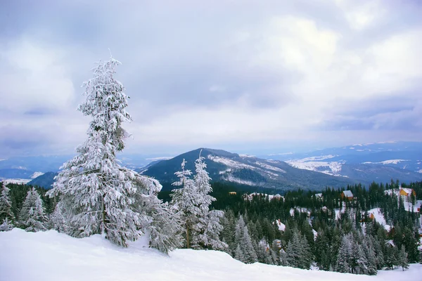 Зимний горный ландшафт — стоковое фото