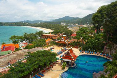 Thailand, phuket island. Aerial view clipart