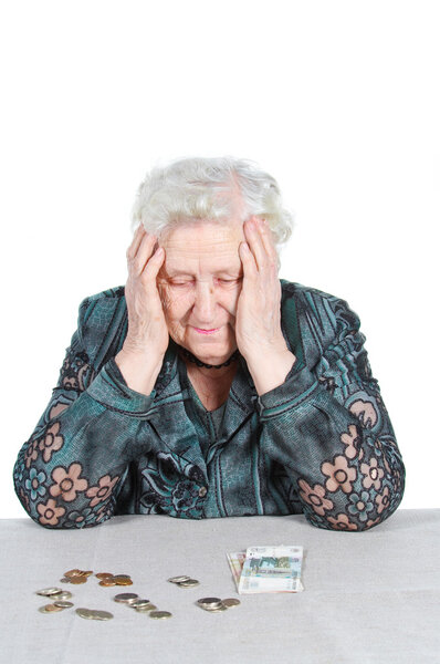 Бедная бабушка с русскими деньгами
.