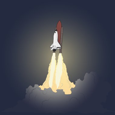 Space shuttle clipart