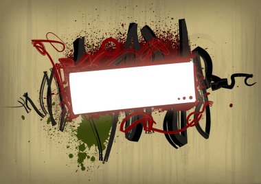 Banner in grunge style clipart