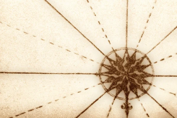 Kompass fra gammel bok – stockfoto