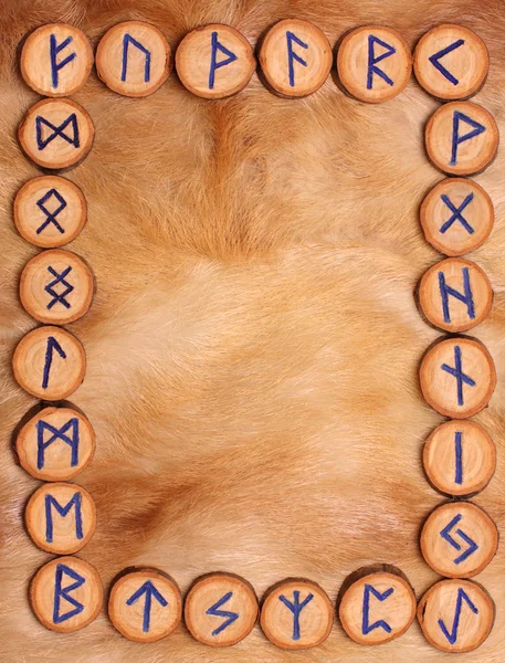 Frame of runes — Stock Photo, Image