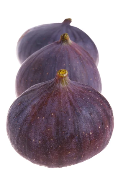 Trzy świeże figi — Zdjęcie stockowe