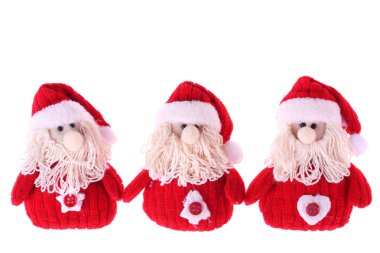 Three Santa Clauses clipart