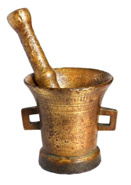 Old bronze mortar — Stock Photo, Image