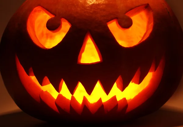 Halloween pumpkin in dark — Stok fotoğraf