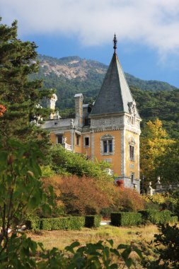 Palace of russian emperor Alexander III in Massandra (near Yalta). Built in 1881-1902. Crimea, Ukraine clipart