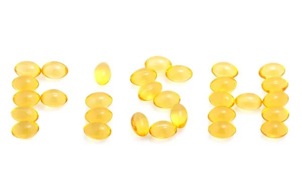 Fish oil capsules — Stock Photo, Image