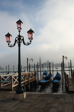 Venice waterside street clipart