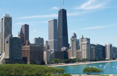 View of Chicago clipart