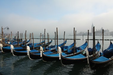 Venice gondolas clipart